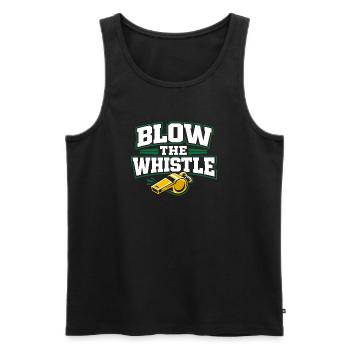 Soccer Training Youth Sports Coach - Men's Premium Organic Tank Top - black - Front - AI Model Male 178 light (178cm)