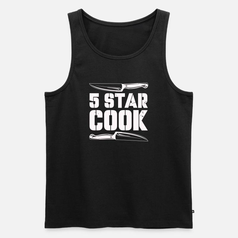 5_star_cook- - Männer Premium Bio Tank Top - Schwarz