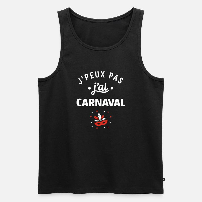 Karneval - Männer Premium Bio Tank Top - Schwarz