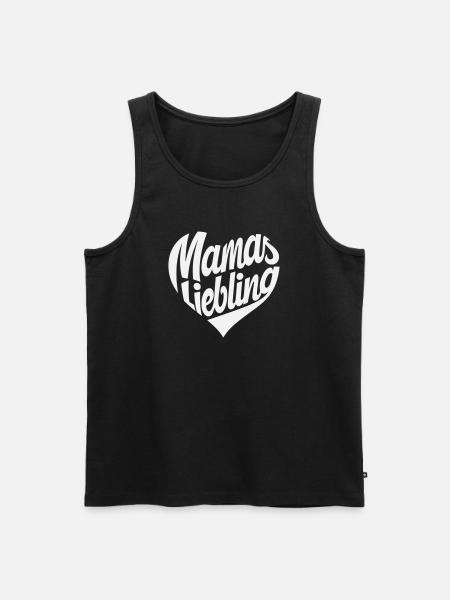 Mom's Favorite Heart Design - Men's Premium Organic Tank Top - black