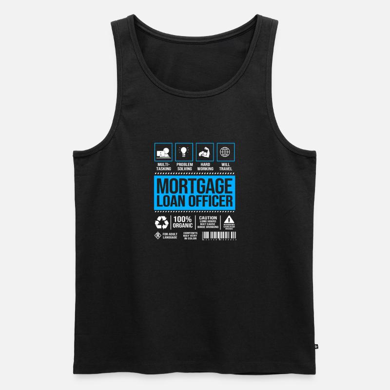 Schulden Hypothek Eigentumswohnung - Männer Premium Bio Tank Top - Schwarz