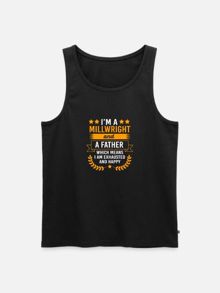Mechanic Mechanical Engineering CNC Fitter - Men's Premium Organic Tank Top - black