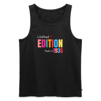 Limited edition Made in 1935 - Men's Premium Organic Tank Top - black - Front - Michal (187cm)