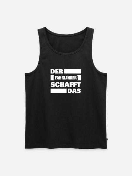 Beruf Fahrlehrer - Männer Premium Bio Tank Top - Schwarz