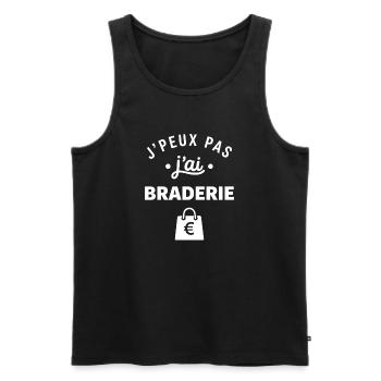 J'peux pas j'ai Braderie - Débardeur bio Premium Homme - noir - Devant - Michal (187cm)