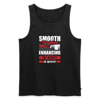 Drywall Drywall Builder Drywall Fitter - Men's Premium Organic Tank Top - black - Front - AI Model Male 178 light (178cm)