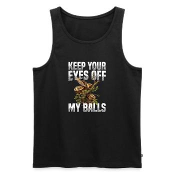 King Python Snakes Lover Terrarium Python - Men's Premium Organic Tank Top - black - Front - AI Model Male 178 light (178cm)