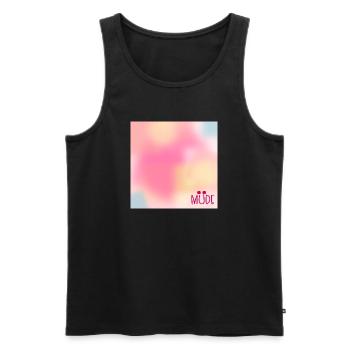 Himmel Stimmung Müde - Männer Premium Bio Tank Top - Schwarz - Vorne - Michal (187cm)
