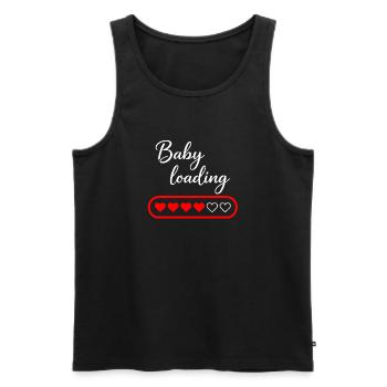 Chargement de bébé - Débardeur bio Premium Homme - noir - Devant - Michal (187cm)