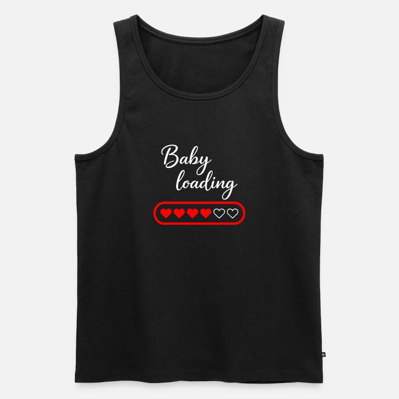 Baby loading - Männer Premium Bio Tank Top - Schwarz