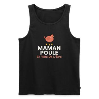 Les Montagnes M'appellent – Randonnée Nature Avent - Débardeur bio Premium Homme - noir - Devant - Michal (187cm)