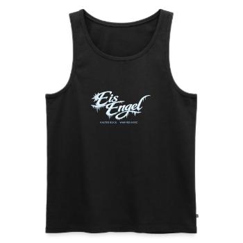 Eisengel: Kalter Blick, Warmes Herz - Männer Premium Bio Tank Top - Schwarz - Vorne - AI Model Male 178 light (178cm)