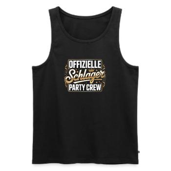 Schlager Party Crew Mallorca Festival JGA Malle - Männer Premium Bio Tank Top - Schwarz - Vorne - Michal (187cm)