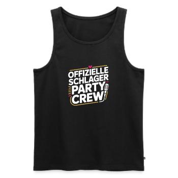 Schlager Party Crew Mallorca Festival JGA Malle - Männer Premium Bio Tank Top - Schwarz - Vorne - Michal (187cm)