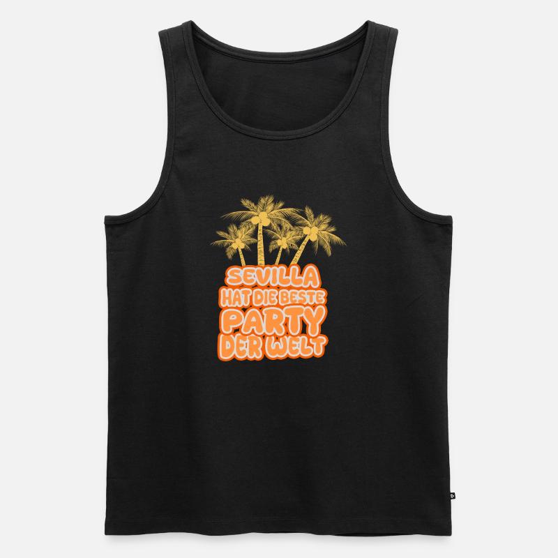 Sevilla - Männer Premium Bio Tank Top - Schwarz