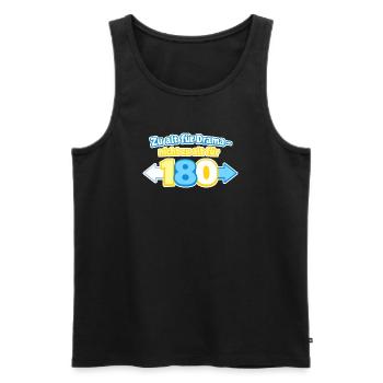 Zu alt für Drama 180 - Männer Premium Bio Tank Top - Schwarz - Vorne - Michal (187cm)