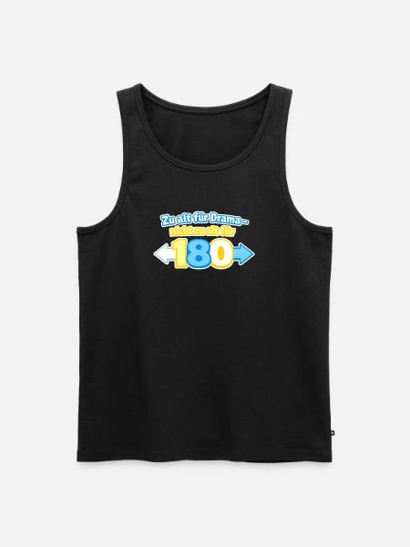 Zu alt für Drama 180 - Männer Premium Bio Tank Top - Schwarz