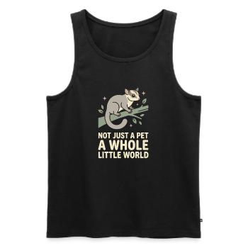 Sugar Glider Mom Exotic Pet Lover - Men's Premium Organic Tank Top - black - Front - Michal (187cm)