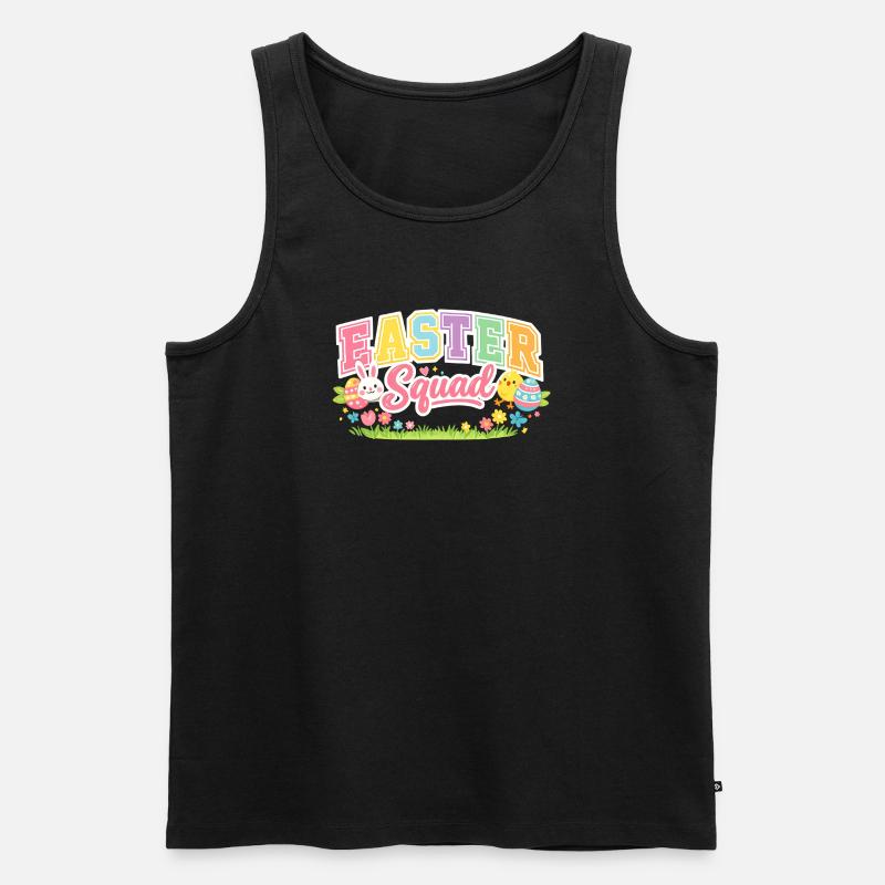 Easter Squad Egg Hunt - Männer Premium Bio Tank Top - Schwarz