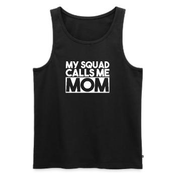 My Squad Calls Me Brother Slogan Typography - Men's Premium Organic Tank Top - black - Front - AI Model Male 178 light (178cm)