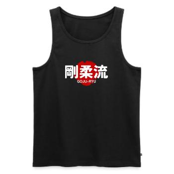 Goju Ryu Karate Martial Art GYM Japanisches Kanji - Männer Premium Bio Tank Top - Schwarz - Vorne - AI Model Male 178 light (178cm)