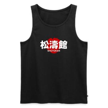 Shotokan Karate Martial Art GYM Japanese Kanji - Men's Premium Organic Tank Top - black - Front - Michal (187cm)