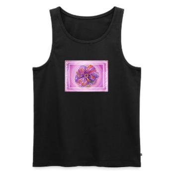 Seelenessenz - April 2026 - Sonja von Staden - Männer Premium Bio Tank Top - Schwarz - Vorne - AI Model Male 178 light (178cm)