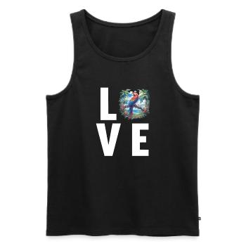 Aras Ara - Männer Premium Bio Tank Top - Schwarz - Vorne - Michal (187cm)