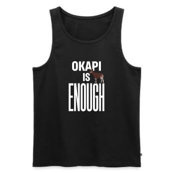 Okapi Lovers Okapi Animal Rare Wildlife Love - Men's Premium Organic Tank Top - black - Front - AI Model Male 178 light (178cm)