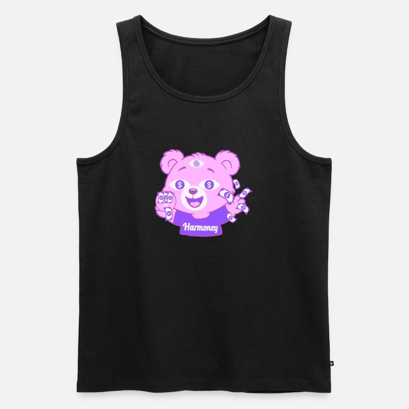 Harmoney Teddy - Männer Premium Bio Tank Top - Schwarz