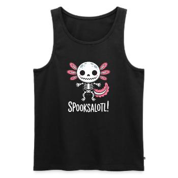 Spooksalot Lapin Squelette - Débardeur bio Premium Homme - noir - Devant - Michal (187cm)