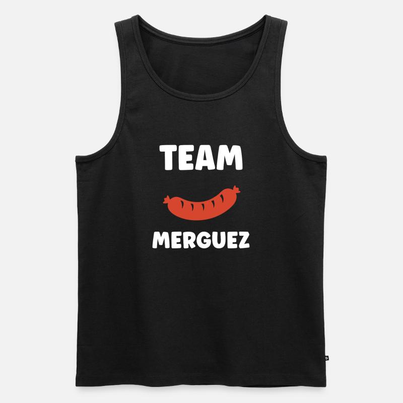 Team Merguez Grafik - Männer Premium Bio Tank Top - Schwarz