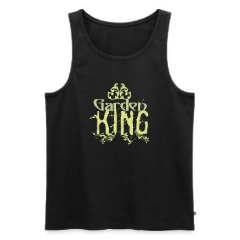 Garden_King - Männer Premium Bio Tank Top - Anthrazit - Vorne - Alexander (188cm)