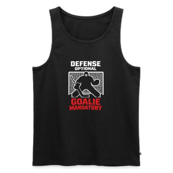 Hockey Goalie Geschenk Goalie Life Hockey Goalie - Männer Premium Bio Tank Top - Schwarz - Vorne - AI Model Male 178 light (178cm)