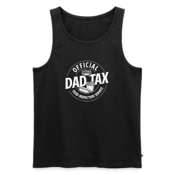 Vater Steuerbeamter Lebensmittelinspektion Humor - Männer Premium Bio Tank Top - Schwarz - Vorne - AI Model Male 178 light (178cm)