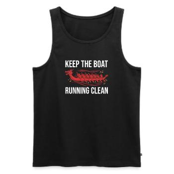 Dragon Boat Club Paddler Team Dragon Boat Gift - Men's Premium Organic Tank Top - black - Front - AI Model Male 178 light (178cm)
