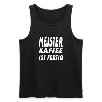 Meister - Männer Premium Bio Tank Top - Schwarz - Vorne - Michal (187cm)