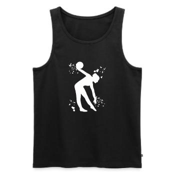 Gymnastin Mit Ball Rhythmische Gymnastik - Männer Premium Bio Tank Top - Schwarz - Vorne - Michal (187cm)