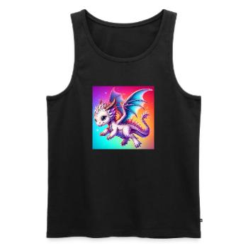 dragon - Débardeur bio Premium Homme - noir - Devant - Michal (187cm)