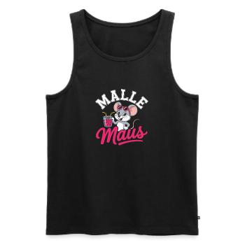 Mallemaus Bachelor Party Women Mallorca Fan Party Malle Mouse - Men's Premium Organic Tank Top - black - Front - Michal (187cm)