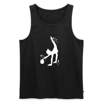 Gymnast with ball rhythmic gymnastics - Men's Premium Organic Tank Top - black - Front - Michal (187cm)