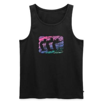 Artistic Swim Team Synchronschwimmen - Männer Premium Bio Tank Top - Schwarz - Vorne - AI Model Male 178 light (178cm)