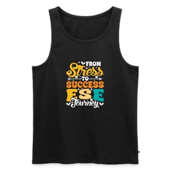 Geschenke für ESE-Lehrer - Männer Premium Bio Tank Top - Schwarz - Vorne - Michal (187cm)
