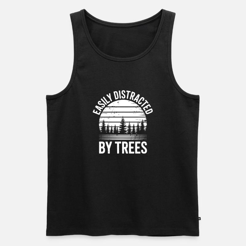 Bäume Sprüche Baum Lustiges Bäume Geschenk - Männer Premium Bio Tank Top - Schwarz