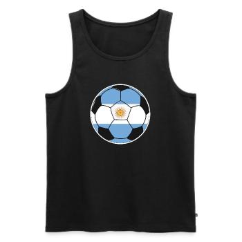 Football - Équipe Argentine - Débardeur bio Premium Homme - noir - Devant - Michal (187cm)
