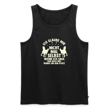 Reiten Pferdeliebhaber Reiterhof Pferde - Männer Premium Bio Tank Top - Schwarz - Vorne - AI Model Male 178 light (178cm)