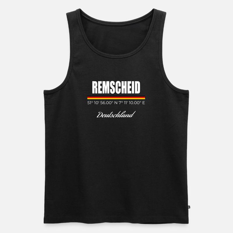 Remscheid - Männer Premium Bio Tank Top - Schwarz