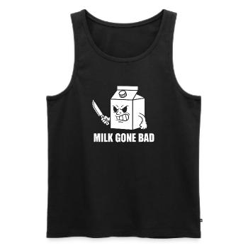 Milk Rotten Rage Cartoon - Men's Premium Organic Tank Top - black - Front - AI Model Male 178 light (178cm)