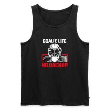 Hockey Goalie Geschenk Goalie Life Hockey Goalie - Männer Premium Bio Tank Top - Schwarz - Vorne - AI Model Male 178 light (178cm)