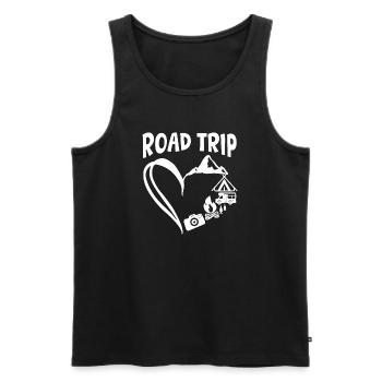 Camping Scouts Bergwanderung Roadtrip Camper - Männer Premium Bio Tank Top - Schwarz - Vorne - Michal (187cm)